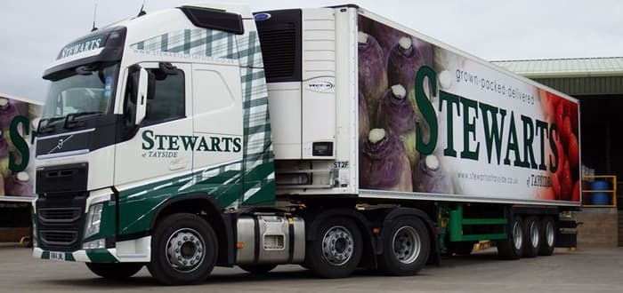 Stewarts of Tayside Refreshes All-Carrier Transicold Fleet with Vector™ 1550 Units.