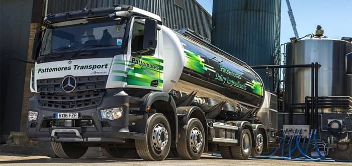 Pattemores milks Mercedes-Benz Arocs payload bonus.