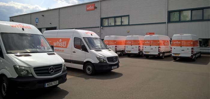 Whistl renews van fleet with £3million investment.