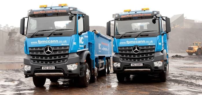 Mercedes-Benz Arocs makes a splash with FP McCann.