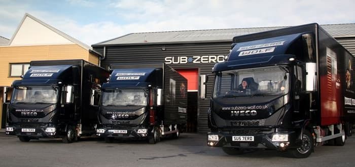 Top spec Iveco Eurocargos cater perfectly to Sub Zero & Wolf UK.