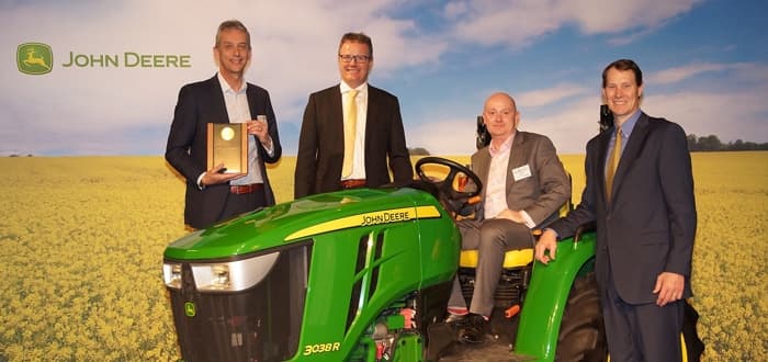 Carousel recognised by John Deere for achieving excellence.