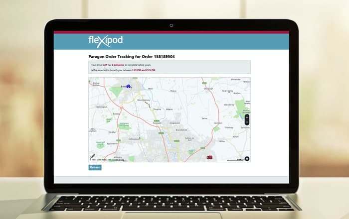Paragon Enhances Flexipod With Track My Driver Functionality To Improve Customer Delivery Communications.