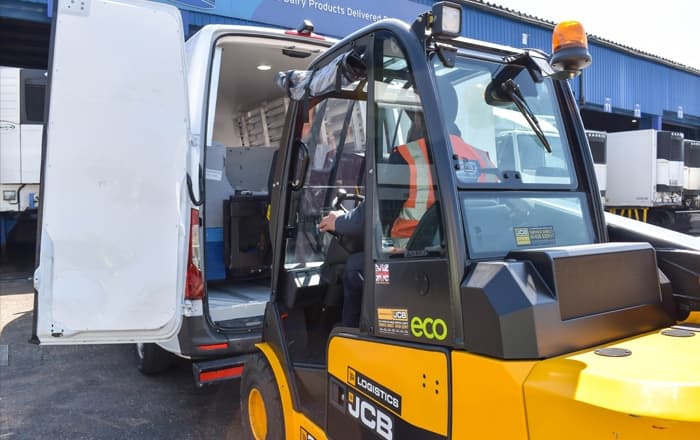 JCB Teletruk Case Study: Delivering The Milk.