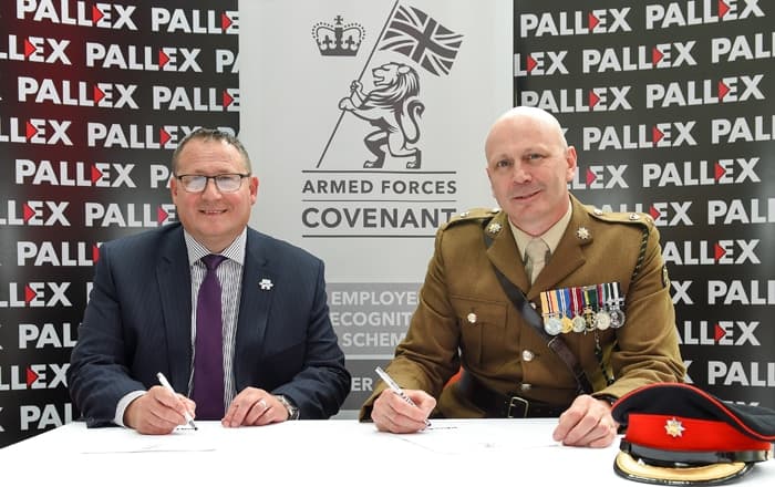 Pall-Ex Pledge To Support Armed Forces.