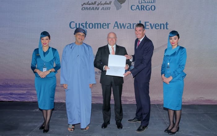 Oman Air Cargo Awards Jettainer For “Best Service”.