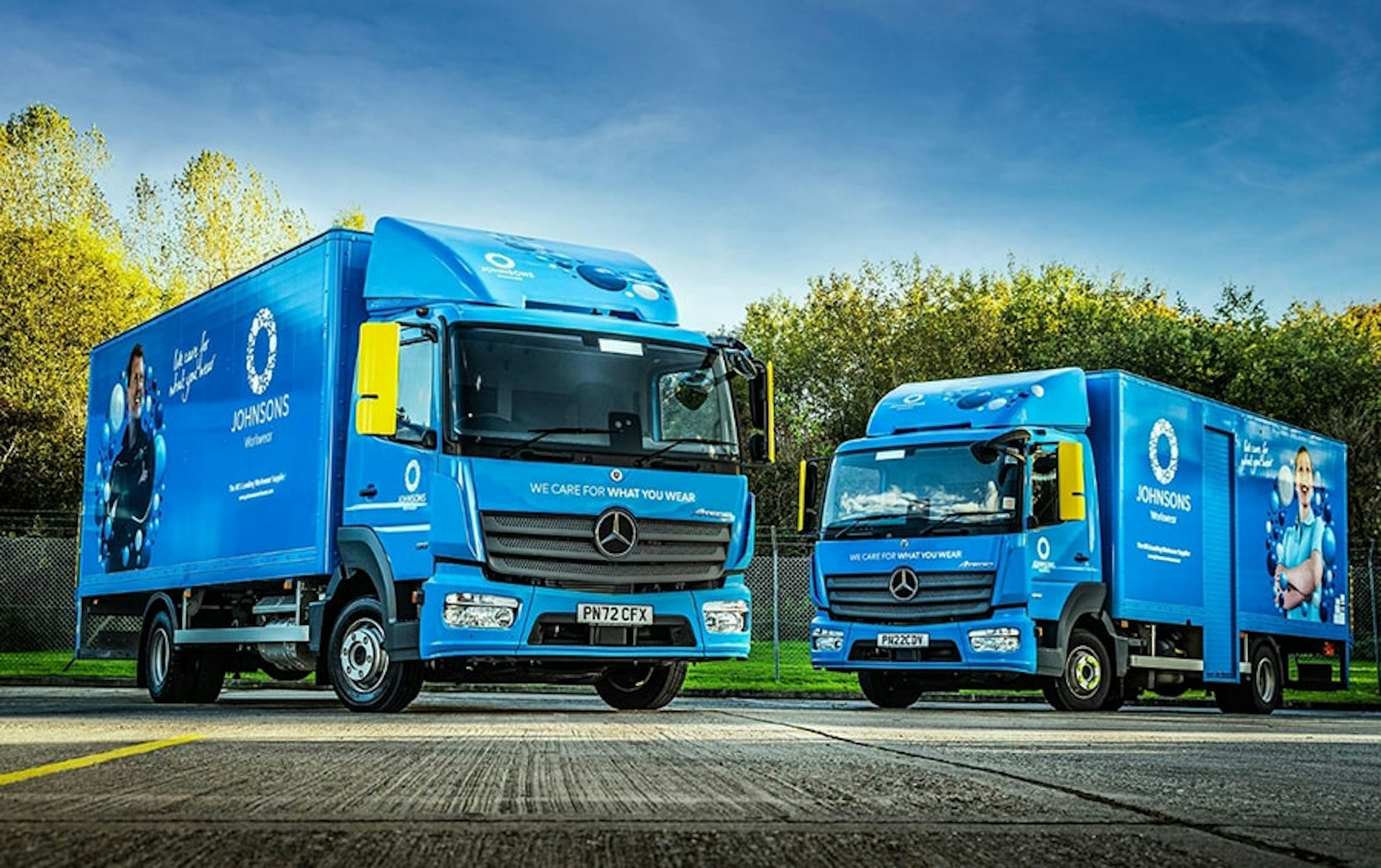 Johnsons Workwear freshens up its fleet with another 60 Mercedes-Benz trucks