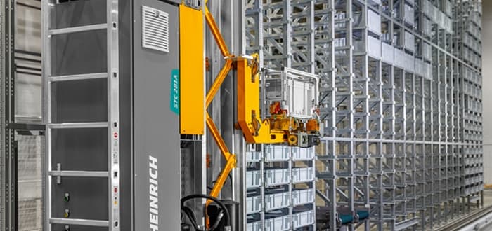 Jungheinrich Miniload STC 2B1A: Automated Small Parts Warehouse For VAHLE Group In Kamen.