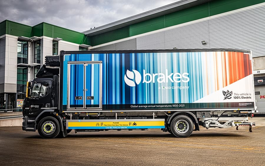 Brakes trials new zero-emission trucks with Frigoblock electric refrigeration